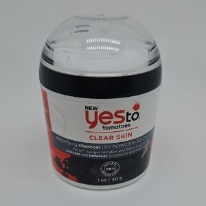 Yes To Tomatoes Detoxifying Charcoal DIY Powder To Clay Mask Clear Skin 1 oz